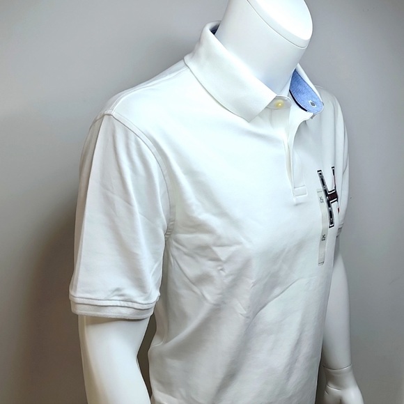 TOMMY HILFIGER WHITE POLO XL SHIRT - Picture 3 of 4